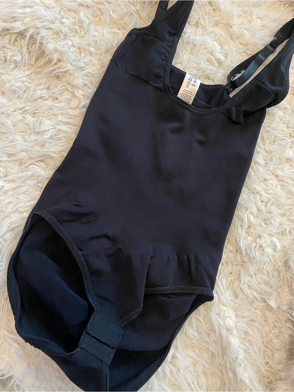 Black Sculpting One-Piece Shapewear Bodysuit
